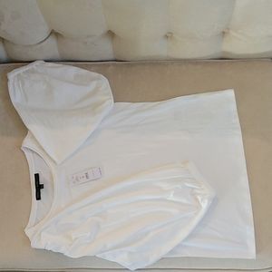 WHBM White 3/4 puffy sleeve shirt in size S.